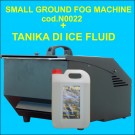 Macchina Fumo Basso-Small Ground Fog Machine con una tanika di liquido ICE FLUID